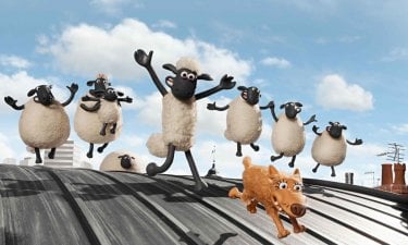 Shaun, Vita da Pecora - Il Film: un'allegra scena del film animato