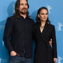 Knight of Cups: Christian Bale e Natalie Portman prima della conferenza stampa