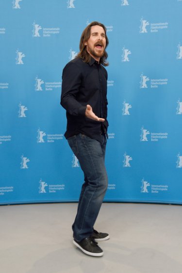 Knight of Cups: Christian Bale parla con i fotografi durante il photcall di Berlino 2015