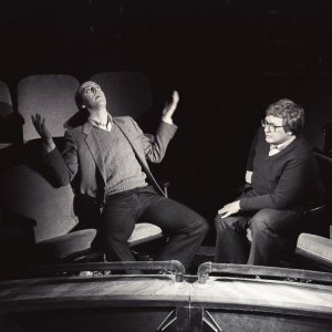 Life Itself: Roger Ebert con l'amico Gene Siskel in una scena del documentario