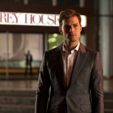 Cinquanta sfumature di grigio: Jamie Dornan in una scena tratta dal film