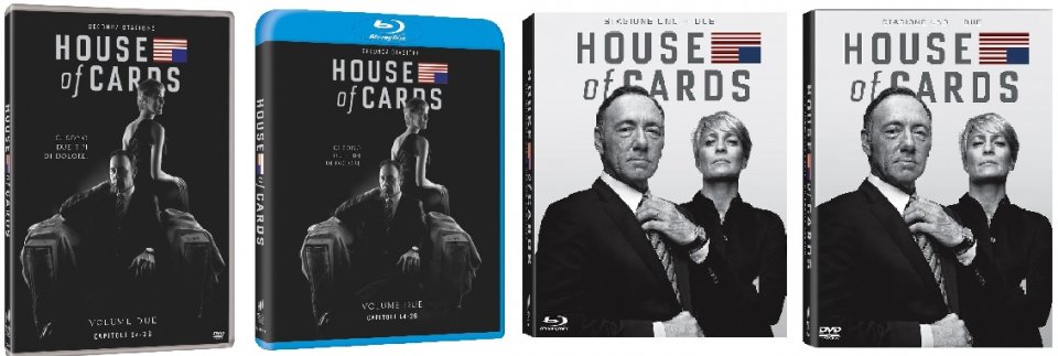 Le cover homevideo di House of Cards - Stagione 2