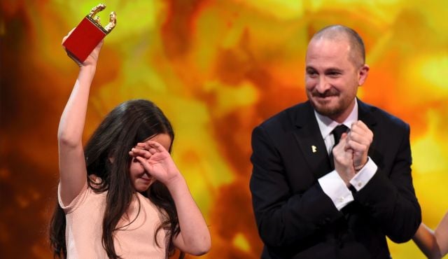 Berlino 2015: il Presidente Darren Aronofsky con la nipote di Jafar Panahi