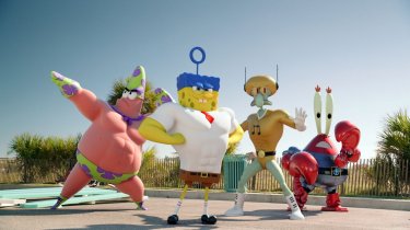 SpongeBob - Fuori dall'acqua: una scena tratta dal film d'animazione