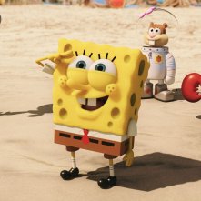 SpongeBob - Fuori dall'acqua: SpongeBob con i suoi amici in una scena del film