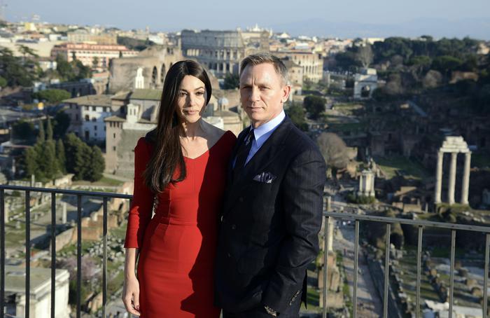 Spectre: Monica Bellucci e Daniel Craig a Roma per le riprese del nuovo film di 007