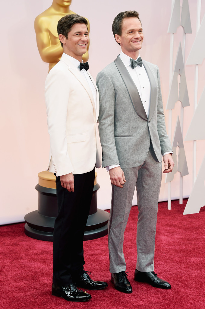 Oscar 2015 - Neil Patrick Harris con suo marito David Burtka