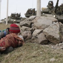 The Search: il piccolo Abdul Khalim Mamutsiev in una drammatica immagine tratta dal film