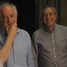 Senza Lucio: Mario Sesti e Toni Servillo in una scena del film