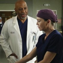 Grey's Anatomy: James Pickens Jr. ed Ellen Pompeo in una scena dell'episodio All I Could Do Was Cry