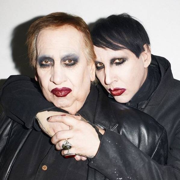 Marilyn Manson e suo padre Hugh Warner nel 2015