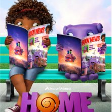 Home - A casa: Oh e Tip in uno dei poster italiani del film animato