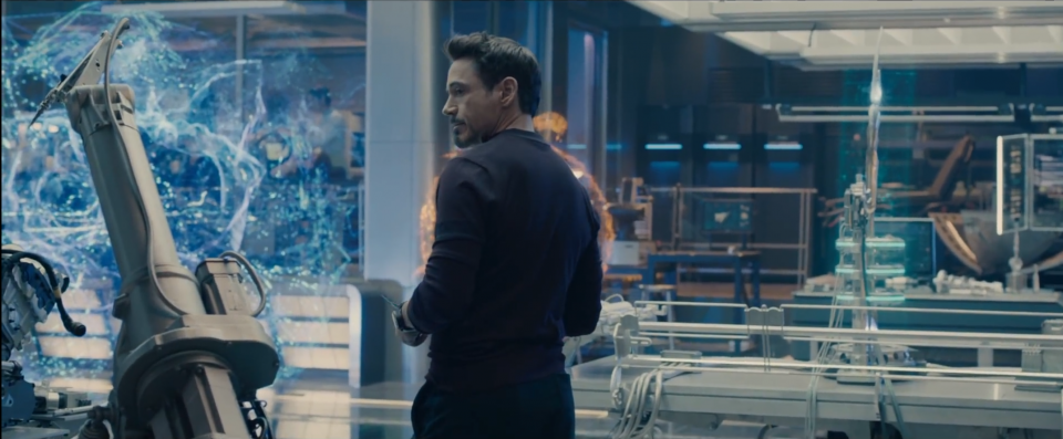 Avengers: Age of Ultron - Robert Downey jr. in un'immagine dal trailer