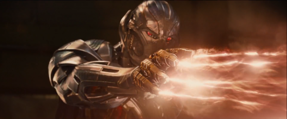 Ultron in una immagine tratta dal trailer di Avengers 2