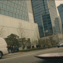 Scarlett Johansson in una immagine del trailer di Avengers: Age of Ultron