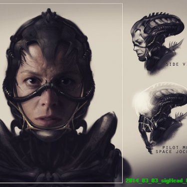 Un concept art di Alien realizzato da Neill Blomkamp