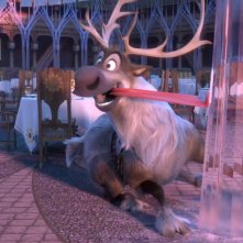 Frozen Fever: la renna Sven in una scena del corto