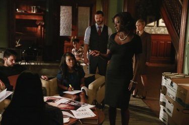 How to Get Away With Murder: Jack Falahee, Aja Naomi King, Alfred Enoch, Charlie Weber, Viola Davis e Liza Weil in The Night Lila Died