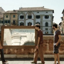 Fino a qui tutto bene: Paolo Cioni, Guglielmo Favilla e Alessio Vassallo in una scena del film