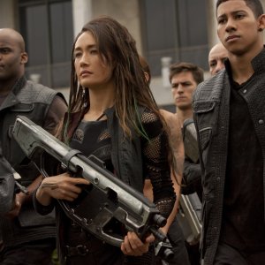 The Divergent Series - Insurgent: Maggie Q in una scena