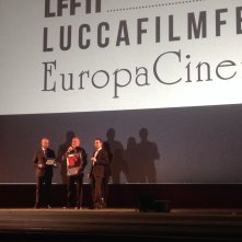 Terry Gilliam sul palco del Lucca Film Festival