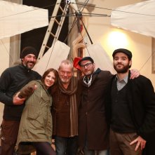 Terry Gilliam con lo staff di Lucca Effetto Cinema