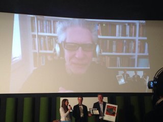 David Cronenberg in collegamento con il Lucca Film Festival