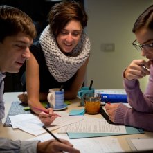 Ho ucciso Napoleone: Micaela Ramazzotti con Giorgia Farina e Libero De Rienzo sul set