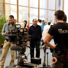 Tornatore sul set dello spot MediCinema da lui diretto