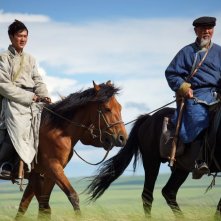 L'ultimo lupo: Feng Shao-feng e Basen Zhabu in una scena del film