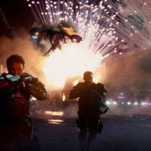 Terminator: Genisys - Jason Clarke e Jai Courtney in un'immagine tratta dal film diretto da Alan Taylor