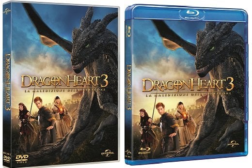 Le cover homevideo di Dragonheart 3