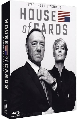 La cover del blu-ray di House of Cards stagioni 1 e 2