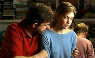 Mia madre: Nanni Moretti e Margherita Buy in una scena del film