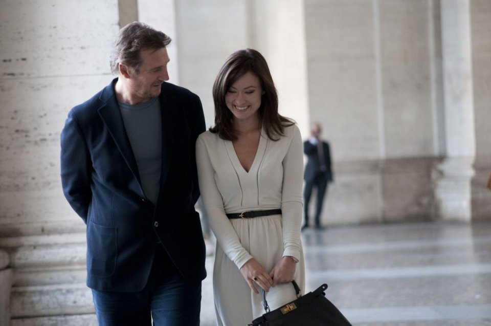 Third Person: Liam Neeson e Olivia Wilde in una scena del film