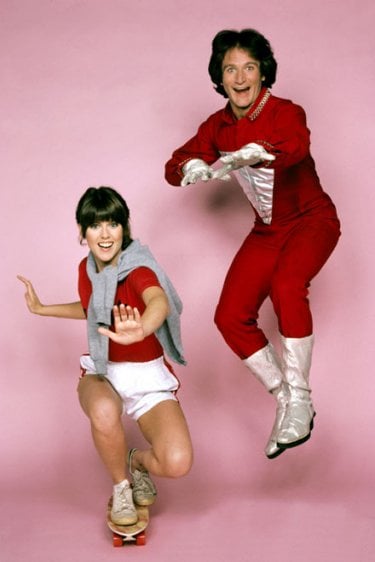 Mork e Mindy: Robin Williams e Pam Dawber in una foto promozionale