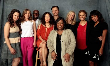 Shonda Rhimes with some performers from her shows