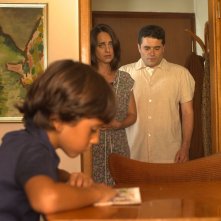 La dolce arte di esistere: Edoardo Olivieri con Beatrice Uber e Giuliano Comin in una scena del film