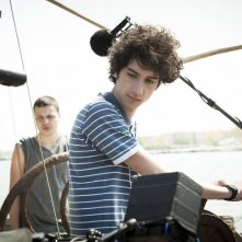 Short Skin: Matteo Creatini sul set durante una battuta di pesca