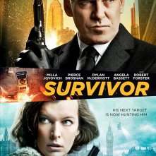 Survivor: il poster con Pierce Brosnan e Milla Jovovich
