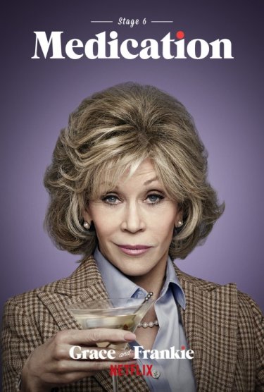 Grace and Frankie: Jane Fonda in un manifesto promozionale