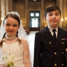 Le vacanze del piccolo Nicolas: Mathéo Boisselier con Erja Malatier sono Nicolas e Isabelle in una scena