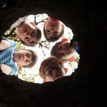 Le vacanze del piccolo Nicolas: Mathéo Boisselier con i suoi amici in un momento del film