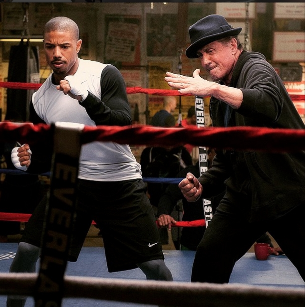 Creed: Sylvester Stallone e Michael B. Jordan sul ring