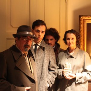 L'ospite: Luca Guastini con Alessio Sardelli e Sonia Coppoli in una foto promozionale