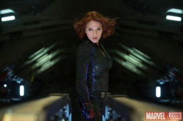 Avengers: Age of Ultron - Scarlett Johansson è Vedova Nera in una scena del film