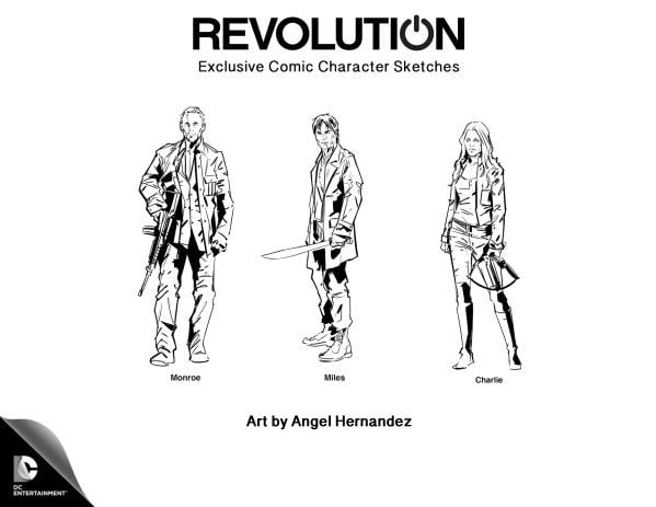 Revolution: alcuni dei protagonisti nella versione disegnata da Angel Hernandez