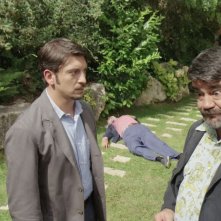 Le Frise Ignoranti: William Volpicella con Francesco Pannofino in una scena del film