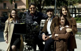 Il ragazzo della Giudecca: Pietro Delle Piane, Enrica Pintore, Loretta Rossi Stuart, Chiara Iezzi e Carmelo Zappulla in una foto promozionale del film
