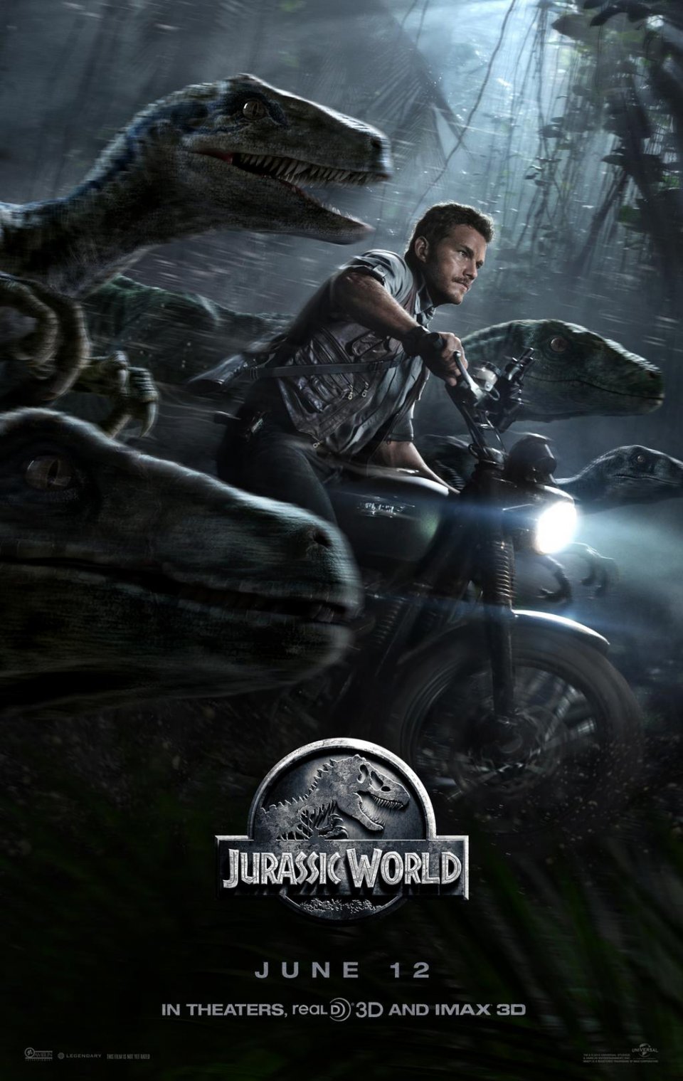 Jurassic World: un poster con Chris Pratt e la Raptor Squad